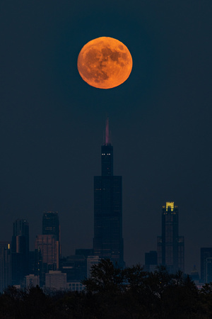 Full Moon above the Tower