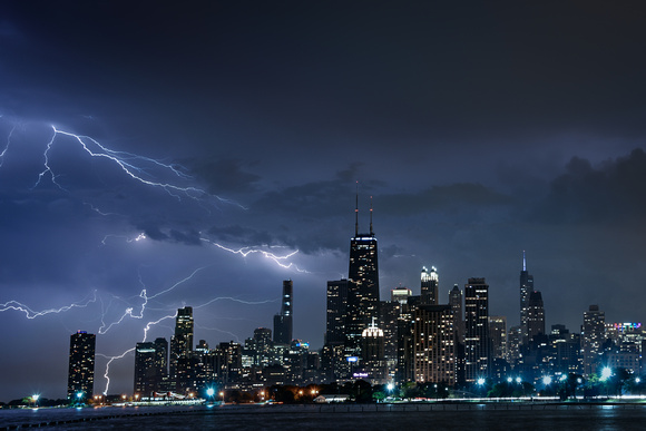 Lightning Over Chicago